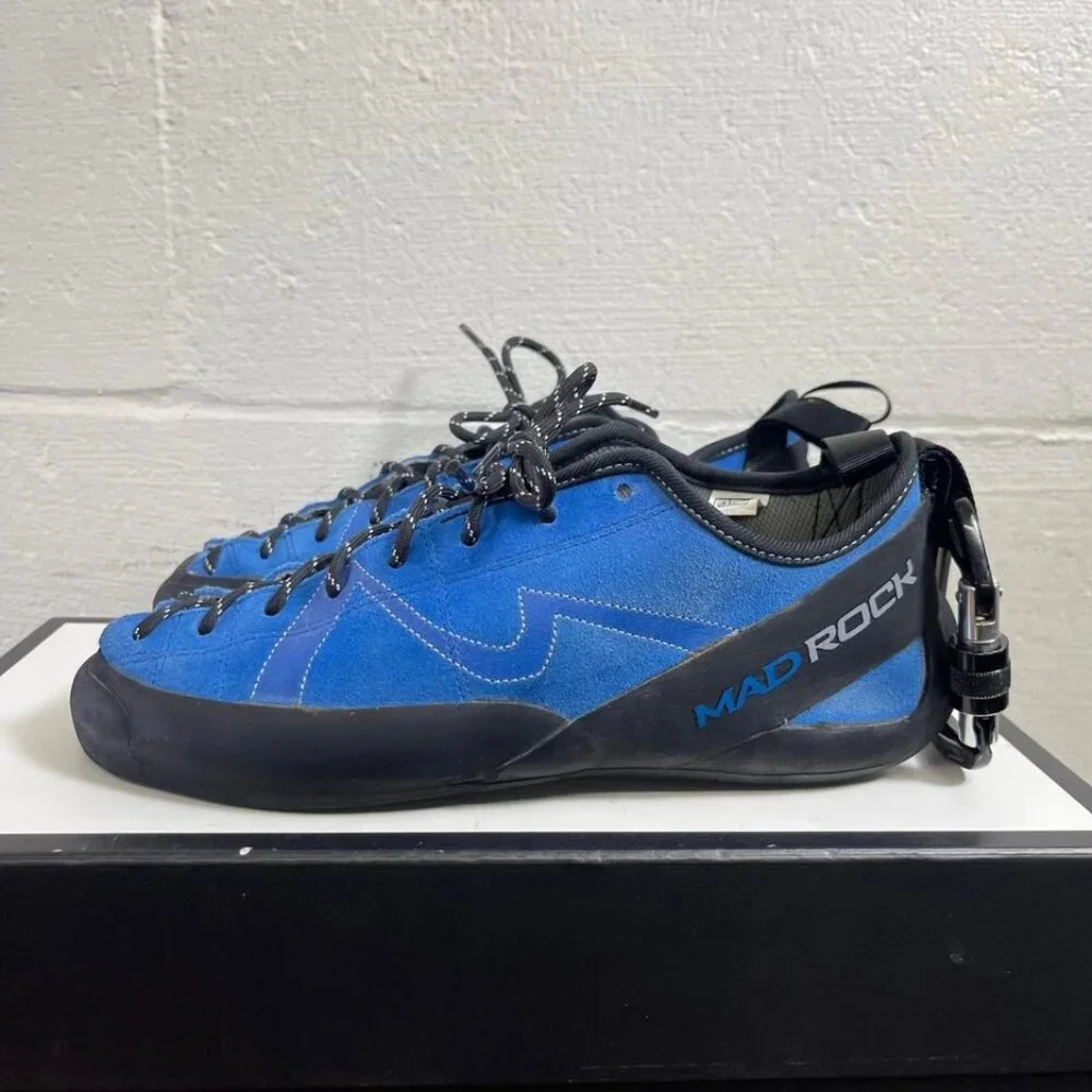 Mad‎ Rock Nomad Blue Black Climbing Shoes Lace up Men's 9 US/8 UK